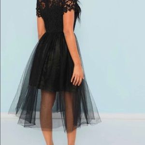 Lace Top Tulle Dress